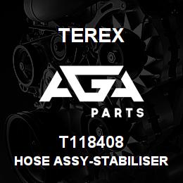 T118408 Terex HOSE ASSY-STABILISER (SP1) LOWER PORT TO OFFSIDE LOV FRONT | AGA Parts