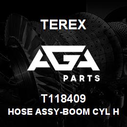 T118409 Terex HOSE ASSY-BOOM CYL HEAD END-B.PLATE TO VALVE | AGA Parts
