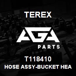 T118410 Terex HOSE ASSY-BUCKET HEAD END-B.PLATE TO VALVE | AGA Parts