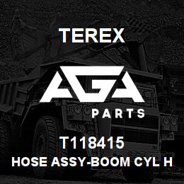 T118415 Terex HOSE ASSY-BOOM CYL HEAD END-B.PLATE TO CYL | AGA Parts