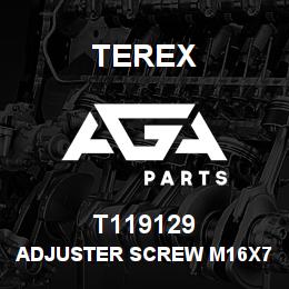 T119129 Terex ADJUSTER SCREW M16X70 | AGA Parts