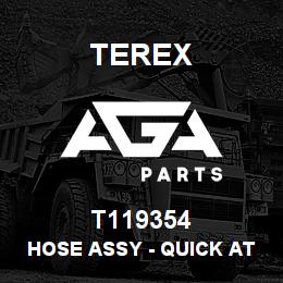 T119354 Terex HOSE ASSY - QUICK ATTACH. - DIPPER TO B.PLATE | AGA Parts