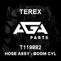 T119882 Terex HOSE ASSY - BOOM CYL PILOT - CYL HEAD TO VALVE | AGA Parts