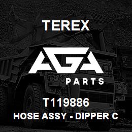 T119886 Terex HOSE ASSY - DIPPER CYL ROD END - B.PLATE TO CYL | AGA Parts