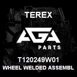 T120249W01 Terex WHEEL WELDED ASSEMBLY TW14L X 28 - 80S - WHITE | AGA Parts