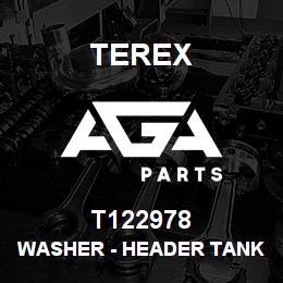 T122978 Terex WASHER - HEADER TANK (RUBBER) | AGA Parts