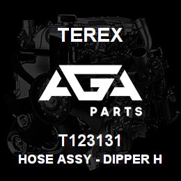 T123131 Terex HOSE ASSY - DIPPER HE (JOINT TO CYLINDER) | AGA Parts