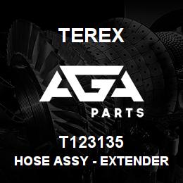 T123135 Terex HOSE ASSY - EXTENDER HE (JOINT TO BHEAD) | AGA Parts