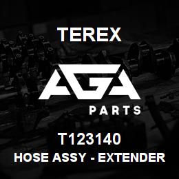 T123140 Terex HOSE ASSY - EXTENDER RE (JOINT TO BHEAD) | AGA Parts
