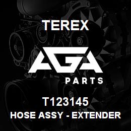 T123145 Terex HOSE ASSY - EXTENDER HE (JOINT TO VALVE) | AGA Parts