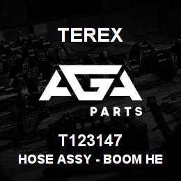 T123147 Terex HOSE ASSY - BOOM HE (JOINT TO VALVE) | AGA Parts