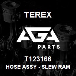 T123166 Terex HOSE ASSY - SLEW RAM LH | AGA Parts
