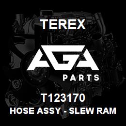 T123170 Terex HOSE ASSY - SLEW RAM | AGA Parts