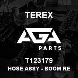 T123179 Terex HOSE ASSY - BOOM RE (VALVE TO JOINT) | AGA Parts