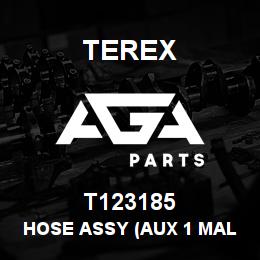 T123185 Terex HOSE ASSY (AUX 1 MALE) CM | AGA Parts