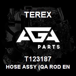 T123187 Terex HOSE ASSY (QA ROD END) | AGA Parts