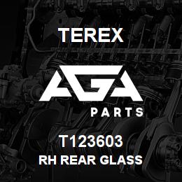 T123603 Terex RH REAR GLASS | AGA Parts
