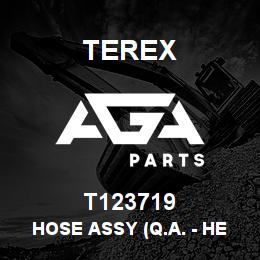 T123719 Terex HOSE ASSY (Q.A. - HEAD END) | AGA Parts