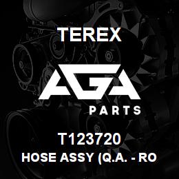 T123720 Terex HOSE ASSY (Q.A. - ROD END) | AGA Parts