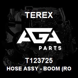 T123725 Terex HOSE ASSY - BOOM (ROD END) | AGA Parts