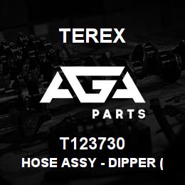 T123730 Terex HOSE ASSY - DIPPER (PILOT - SWING) | AGA Parts