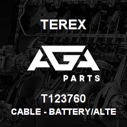 T123760 Terex CABLE - BATTERY/ALTERNATOR TO STARTER | AGA Parts