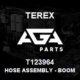 T123964 Terex HOSE ASSEMBLY - BOOM/DIPPER DIPPER ROD END | AGA Parts
