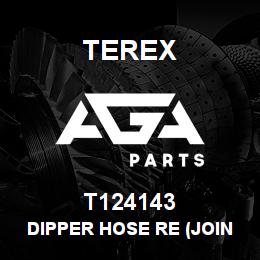 T124143 Terex DIPPER HOSE RE (JOIN - BOOM) | AGA Parts