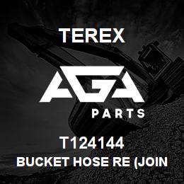 T124144 Terex BUCKET HOSE RE (JOIN - BOOM) | AGA Parts