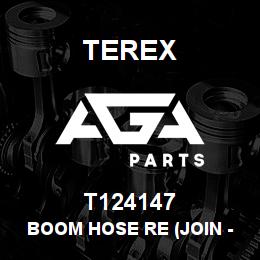 T124147 Terex BOOM HOSE RE (JOIN - BOOM) | AGA Parts