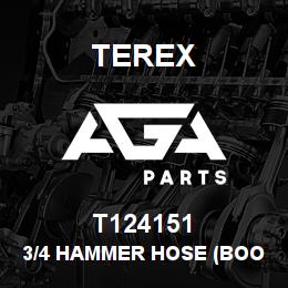 T124151 Terex 3/4 HAMMER HOSE (BOOM SIDE) | AGA Parts