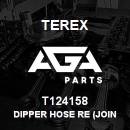 T124158 Terex DIPPER HOSE RE (JOIN - BOOM) | AGA Parts
