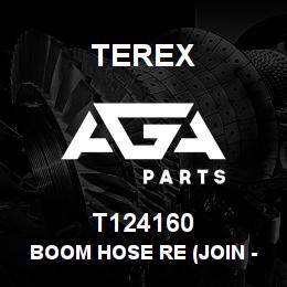 T124160 Terex BOOM HOSE RE (JOIN - BOOM) | AGA Parts