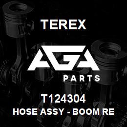 T124304 Terex HOSE ASSY - BOOM RE (JOINT TO VALVE) | AGA Parts