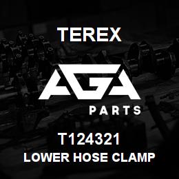 T124321 Terex LOWER HOSE CLAMP | AGA Parts