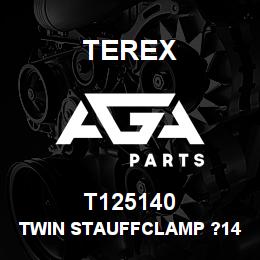 T125140 Terex TWIN STAUFFCLAMP ?14 (M8) - REF:214/14PPH | AGA Parts