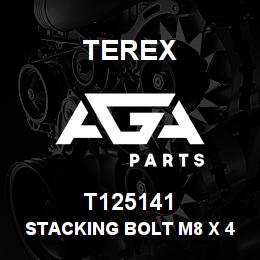 T125141 Terex STACKING BOLT M8 X 46 | AGA Parts