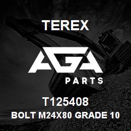 T125408 Terex BOLT M24X80 GRADE 10.9 | AGA Parts