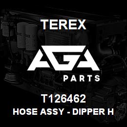 T126462 Terex HOSE ASSY - DIPPER HE (JOINT TO VALVE) | AGA Parts