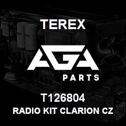 T126804 Terex RADIO KIT CLARION CZ302E | AGA Parts