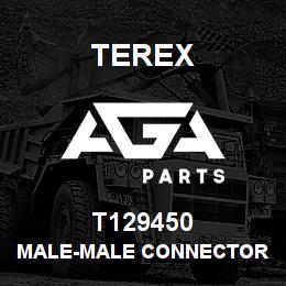T129450 Terex MALE-MALE CONNECTOR 1BSP TO 1-1/16JIC | AGA Parts