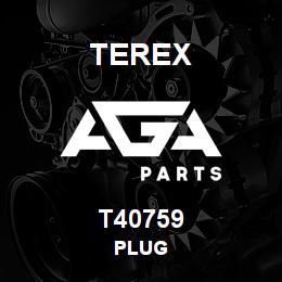T40759 Terex PLUG | AGA Parts