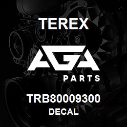TRB80009300 Terex DECAL | AGA Parts