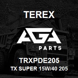 TRXPDE205 Terex TX SUPER 15W/40 205 LITRE BARREL | AGA Parts