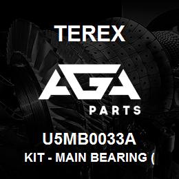 U5MB0033A Terex KIT - MAIN BEARING (-0.25MM U/S) | AGA Parts