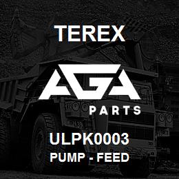 ULPK0003 Terex PUMP - FEED | AGA Parts