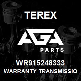 WR915248333 Terex WARRANTY TRANSMISSION | AGA Parts