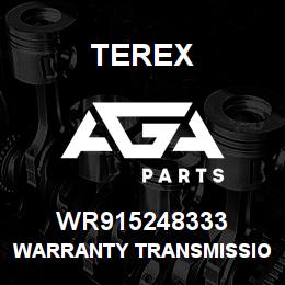 WR915248333 Terex WARRANTY TRANSMISSION | AGA Parts