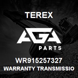 WR915257327 Terex WARRANTY TRANSMISSION | AGA Parts