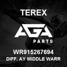 WR915267694 Terex DIFF. AY MIDDLE WARRANTY | AGA Parts